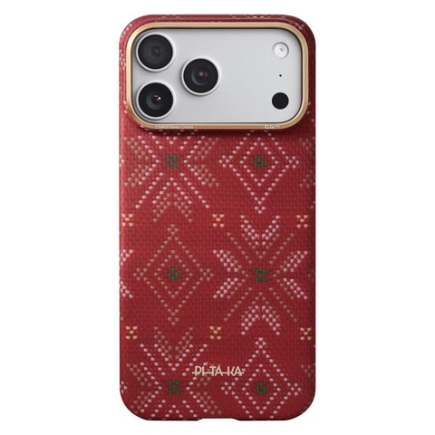 Чехол Pitaka Edge Case для iPhone 17 Pro Max, Красный | Scarlett