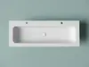 Ceramica Nova Грация (Grace) CN7016MW Раковина накладная с 2мя отв под смеситель 1210*457*137 мм, белый матовый