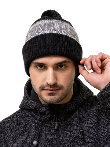 Зимняя шапка для города и туризма Remington Knit Black one size на remingtonn.ru