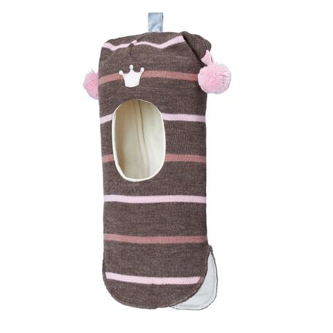 Kivat Wool girls шлем розовая полоска (471/74)