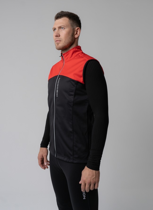 Nordski Active лыжный жилет мужской red-black - 2