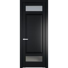 Межкомнатная дверь эмаль Profil Doors 4.3.4PD блэк остеклённая