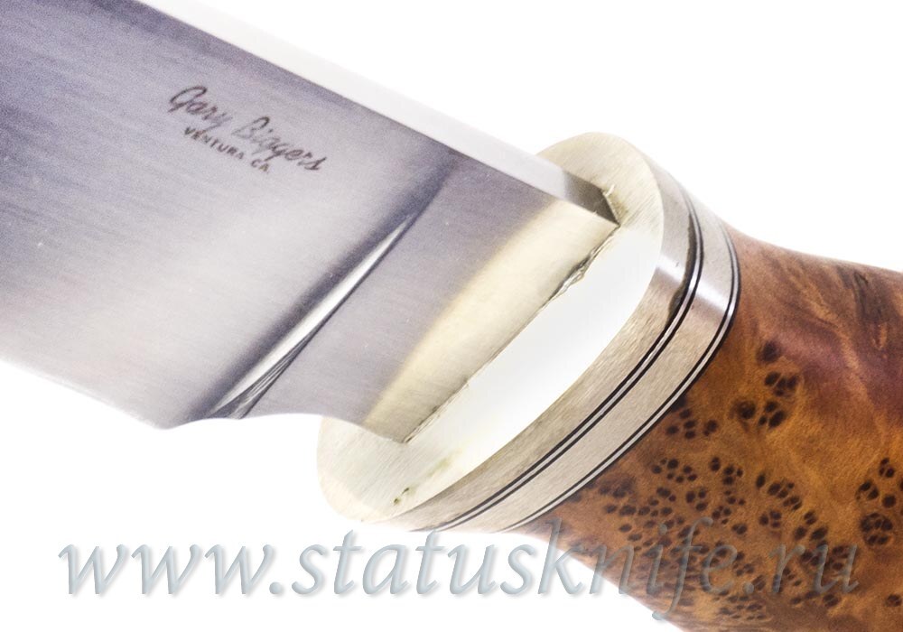 Нож Gary Biggers Thuya Burl Hunter
