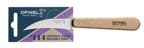 Нож для чистки овощей Opinel №114, деревянная рукоять, нерж.