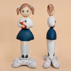 Фигура на подставке Школьница, Ученица Девочка