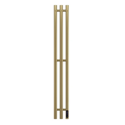 APEXTERMO Луна LN10112GLB Полотенцесушитель электрический 1100x120 с крючками, золотой матовый