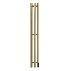 APEXTERMO Луна LN10112GLB Полотенцесушитель электрический 1100x120 с крючками, золотой матовый фото