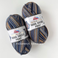 Himalaya Wool Socks Print s17-05