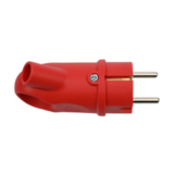 Вилка угловая 16А 2P+E 250В IP44 MultiSet каучук красн. SE MST1402RD — фото 4