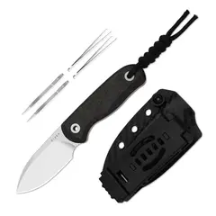 Фото Туристический нож Kizer Drop Bear fixed, сталь M390, рукоять Carbon Fiber