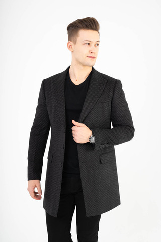 Пальто мужское Slim Fit  с лацканами Tossaro 12/019