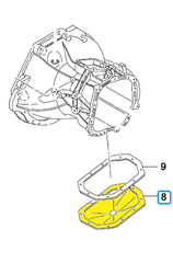 ПОДДОН КПП NEXIA, LANOS, CHANCE, LACETTI, AVEO, ESP 10 ОТВ GM