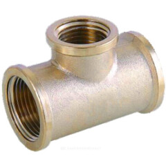 Тройник латунь переходной Ду 20х15х20 (3/4"х1/2"х3/4") ВР VALFEX VF.750.L.034.012.034