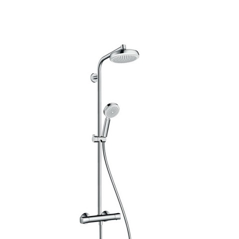 Hansgrohe Crometta 27265400 Душевая система внешнего монтажа с термостатом 109,9 см с верхней лейкой 18х18 см