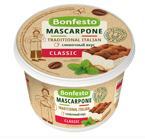 Сыр Маскарпоне Бонфесто 78% 500г (М)