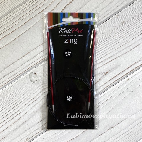 KnitPro Zing круговые спицы 2,5 мм/80 см