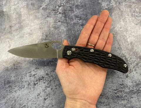 Нож складной Голем, D2, G10, черный