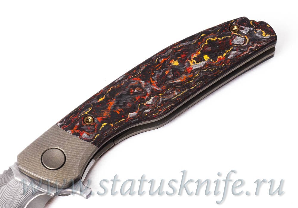 Нож Taugo ZDP189 laminated CF Red Андрей Егурнов