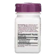 Nature's Way, Black Cohosh, 40 mg, 60 Tablets