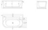 BelBagno BB408-1500-800 Пристенная акриловая ванна в комплекте со сливом-переливом, 150x80, цвет: белый
