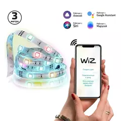 Лента Gauss LED 5010122 Smart Home 12W 1000lm 3000-6000К 100-240V IP20 3м RGBW+изм.цвет.темп.+дим.