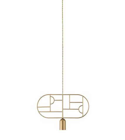 Фото: Подвесной светильник NOMON HOME WOODEN DOTS, CONF. 03, GOLD - основной вид