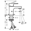 Hansgrohe Vernis Shape 71567670 Смеситель для раковины 70, без сл.наб, мч