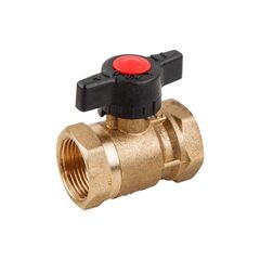 Кран шаровой латунный КРДШ Ду 15 PN 10 муфта-муфта, для 2-трубной системы