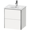 Duravit XSquare XS432102222 Тумба подвесная под раковину # 234453, 2 яшика, 560x510x418мм, цвет White High Gloss