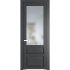 Межкомнатная дверь эмаль Profil Doors 2.5.3PD графит остеклённая