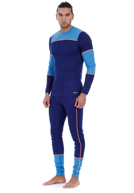 CRAFT BASELAYER комплект термобелья мужской синий - 4