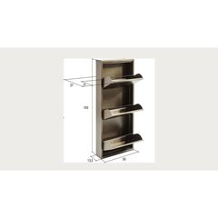Полка для обуви Caruso 3 Silver brushed