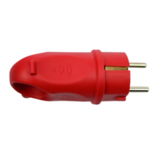 Вилка угловая 16А 2P+E 250В IP44 MultiSet каучук красн. SE MST1402RD — фото 5