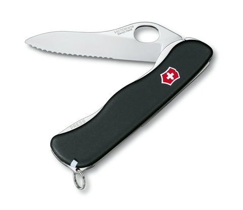 Нож складной Victorinox Sentinel One Hand, 111 mm Black (0.8416.M3)