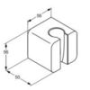Kludi A-Qa 6555105-00 Держатель лейки, цвет: хром