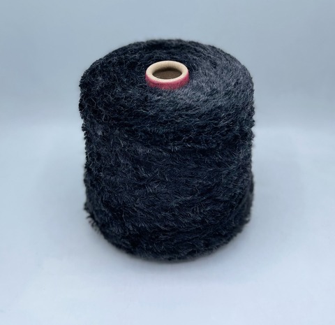 Бобинная пряжа (пр.Италия), art-Feather 130м/100гр.90%Кид Мохер, 10%Полиамид, цвет-Уголь арт.31395
