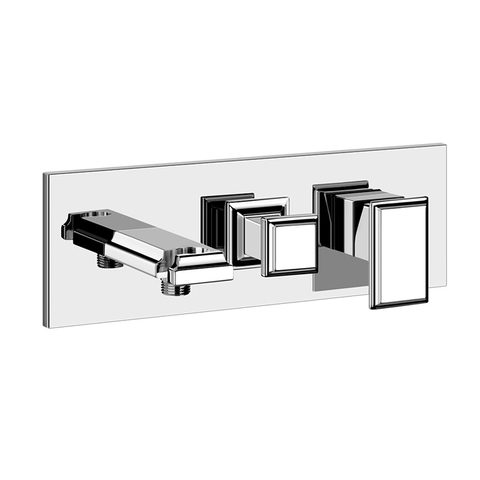 Gessi 44639#031 Внутренняя часть встраиваемого смесителя с изливом и переключателем на 2 выхода