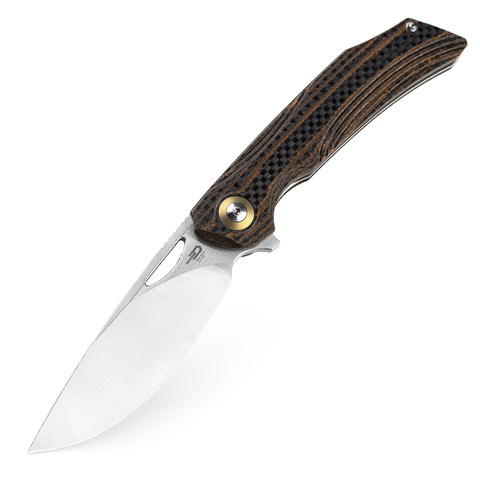 Складной нож Bestech BL01D Falko, коричневая рукоять