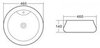 BelBagno BB1398 Раковина керамическая накладная, цвет: белый