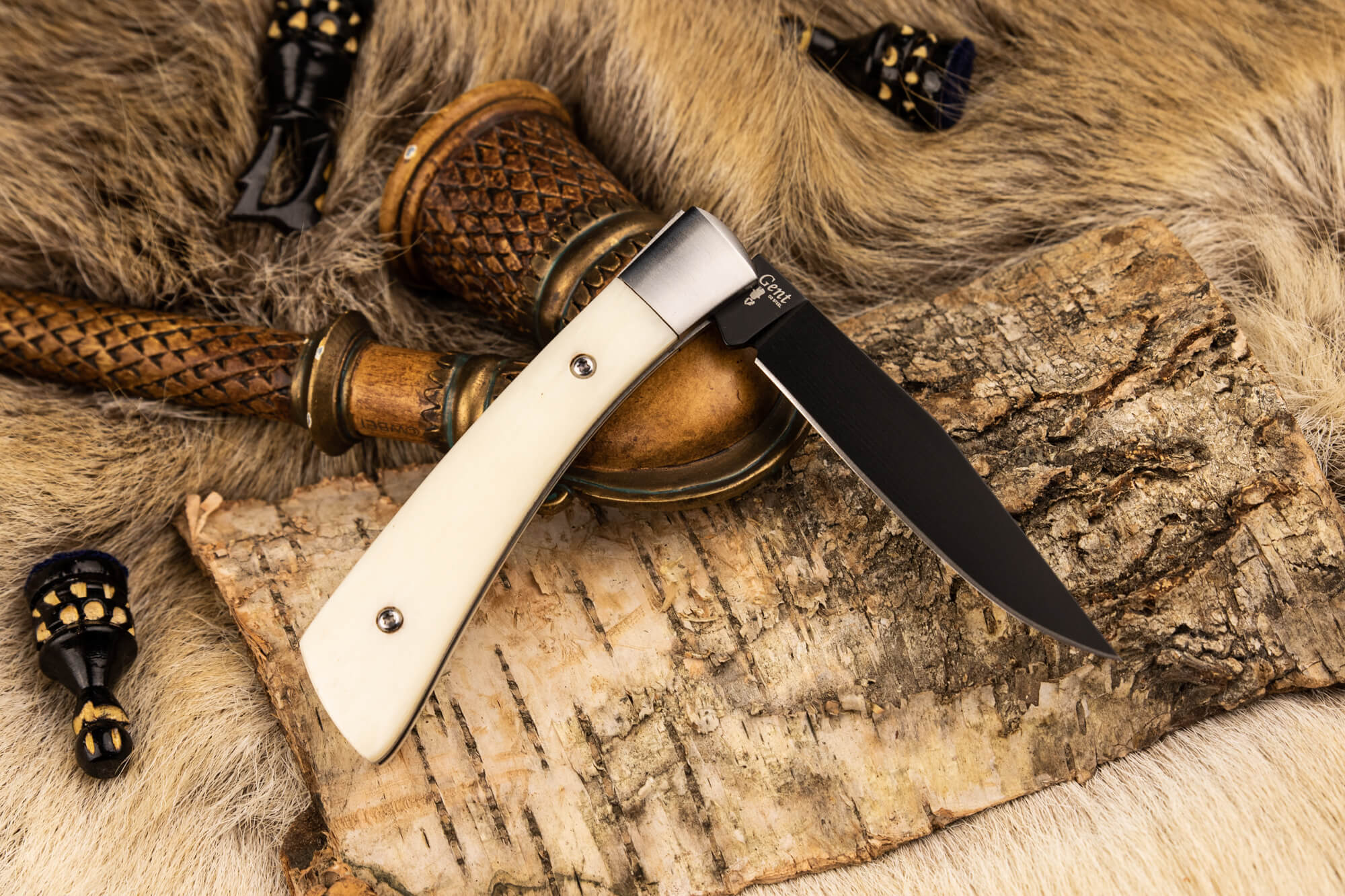 Складной нож Kizlyar Supreme Gent, сталь D2, рукоять кость