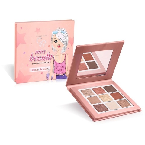 .Golden Rose Палетка теней для глаз MISS BEAUTY NUDE ADDICT PALETTE EYESHADOW