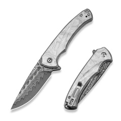 Фото Складной нож CIVIVI Voidflare, сталь Damascus, рукоять Aluminum Foil/G10