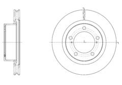 Диск тормозной вентилируемый G-brake  GR-21046