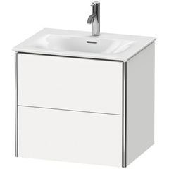 Duravit XSquare XS432202222 Тумба подвесная под раковину # 234463, 2 яшика, 560x610x478мм, цвет White High Gloss фото