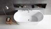 BelBagno BB409-1500-800 Отдельностоящая акриловая ванна в комплекте со сливом-переливом, цвет: белый