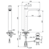 Ideal Standard Connect Air A7025AA Смеситель для раковины-чаши с донным клапаном