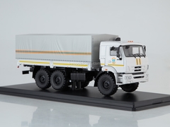 KAMAZ-43118 flatbed truck with awning MCHS white 1:43 Start Scale Models (SSM)
