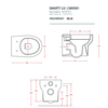 ArtCeram Smarty 2.0 SMV001 01 00 Унитаз подвесной, цвет: белый