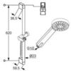 Kludi A-Qa 6563005-00 Душевой гарнитур, цвет: хром