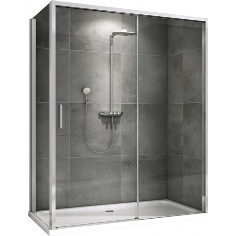 Abber Komfort AG93140-S102 Душевой уголок, 140x100x200, цвет: хром